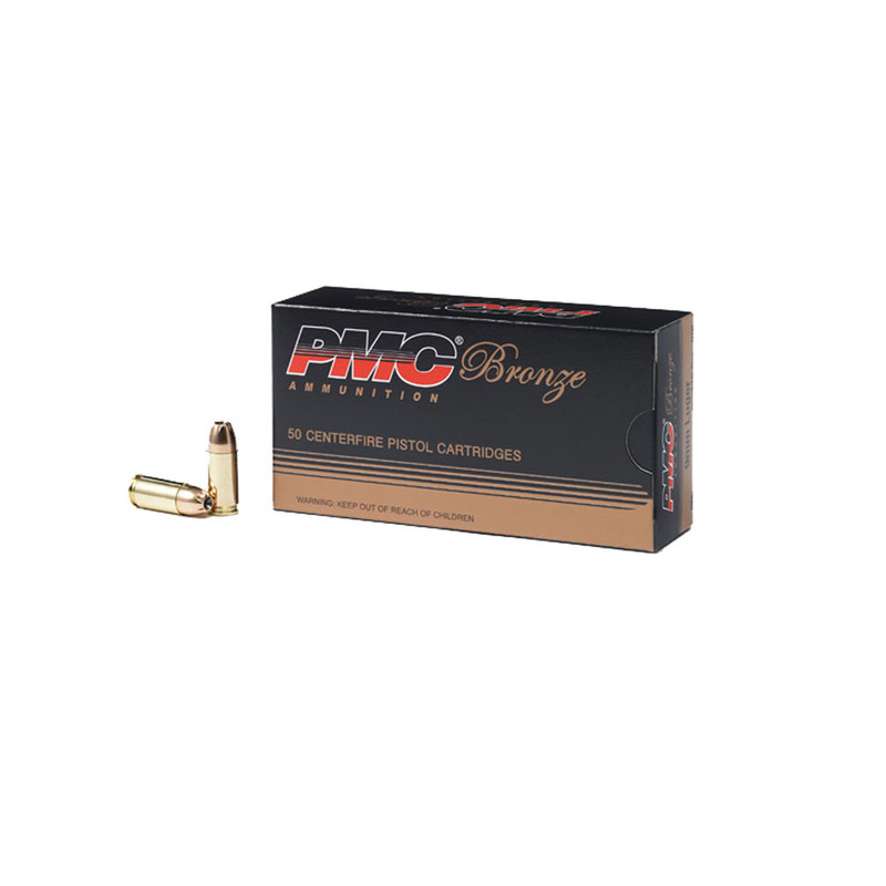 Pmc PMC Bronze 9mm 115 Grain JHP Ammo, 50 Round Box (9B)