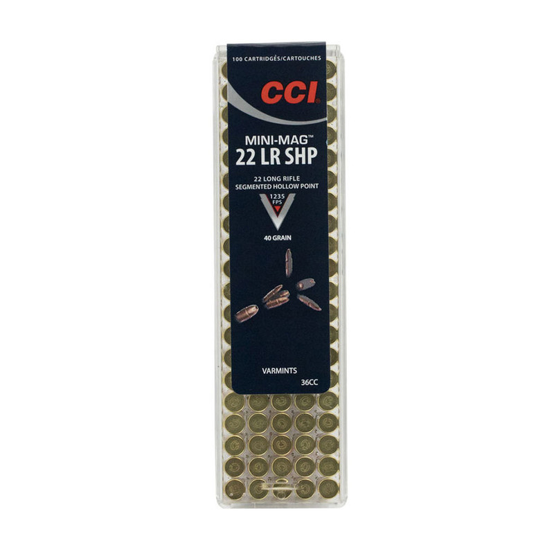 CCI CCI Mini-Mag .22LR 40Gr SHP 100rd Box Ammo (36CC)