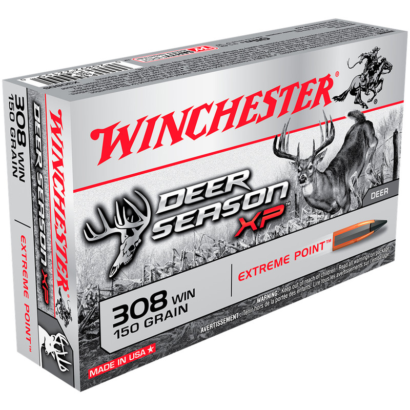 Winchester Ammo WINCHESTER Deer Season XP 308 Win 150Gr Extreme Point 20rd Box Bullets (X308DS)