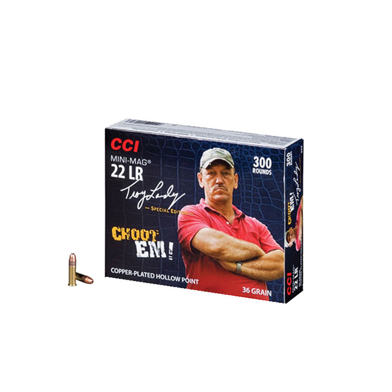 CCI CCI Mini-Mag 22 LR 36 Grain Copper-Plated Hollow Point Ammo, 300 Round Box (962)