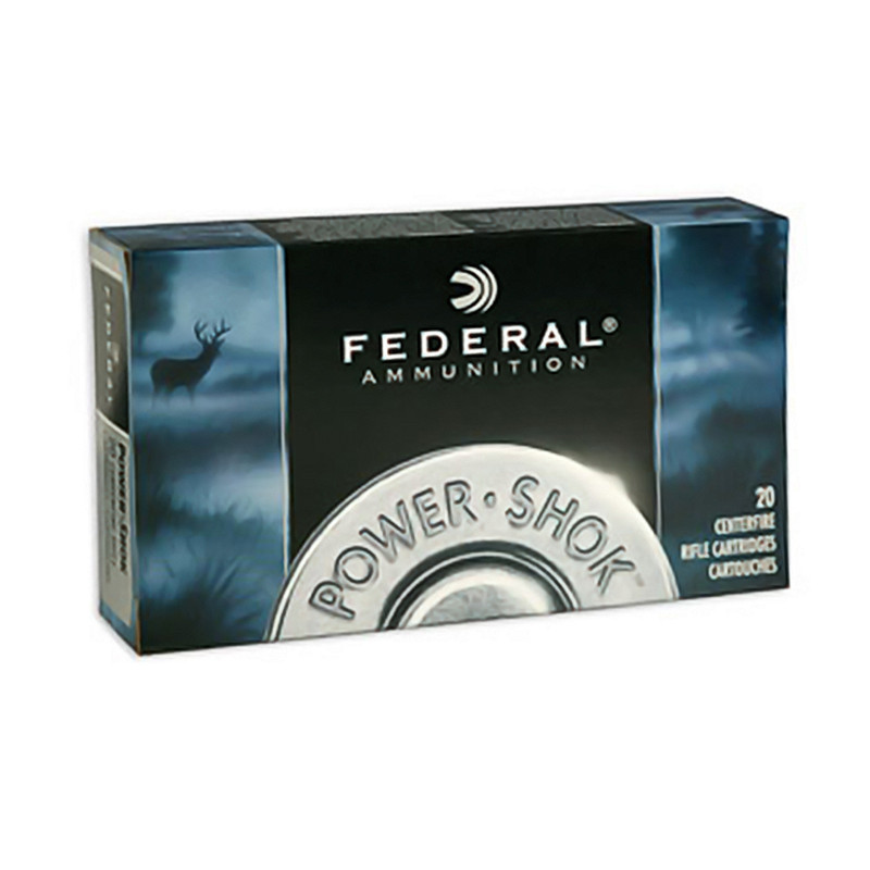 Federal FEDERAL Power-Shok 243 Win. 85 Grain Soft Point Ammo, 20 Round Box (24385LFA)
