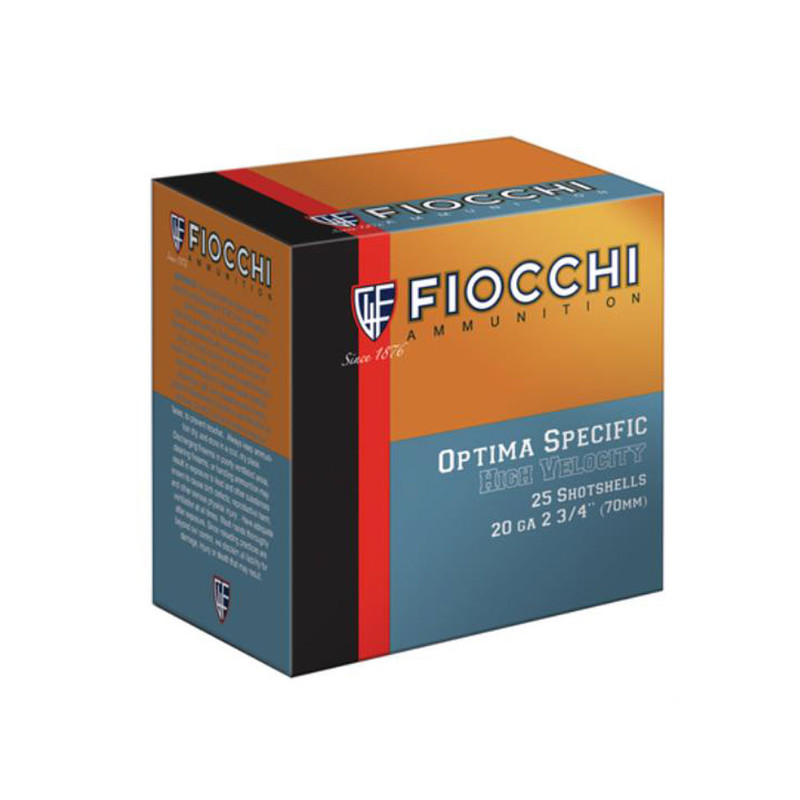 Fiocchi FIOCCHI Hi Velocity 20 Gauge 2.75in #5 Ammo, 25 Round Box (20HV5)