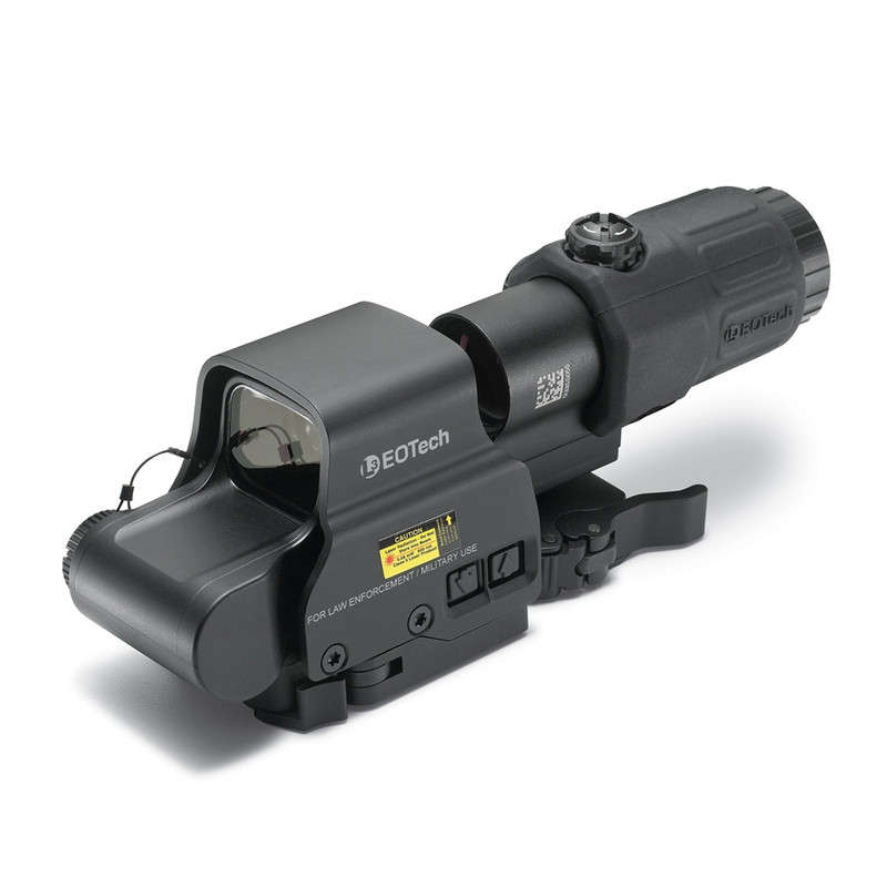 EOTech EOTECH Hybrid II Two 1 MOA Dots with 68 MOA Ring with Magnifier Holographic Sight (HHS2)
