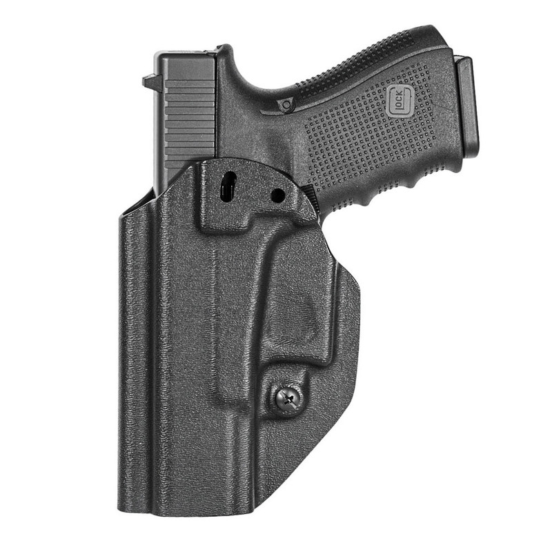 Mission First Tactical MFT Ambidextrous Appendix IWB/OWB Holster for Glock 19/23 (HGL19AIWBA-BL)