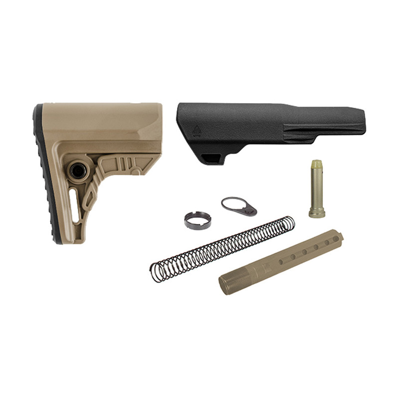 Leapers UTG PRO AR15 Ops Ready S4 Mil-Spec FDE Stock Kit (RBUS4DM)