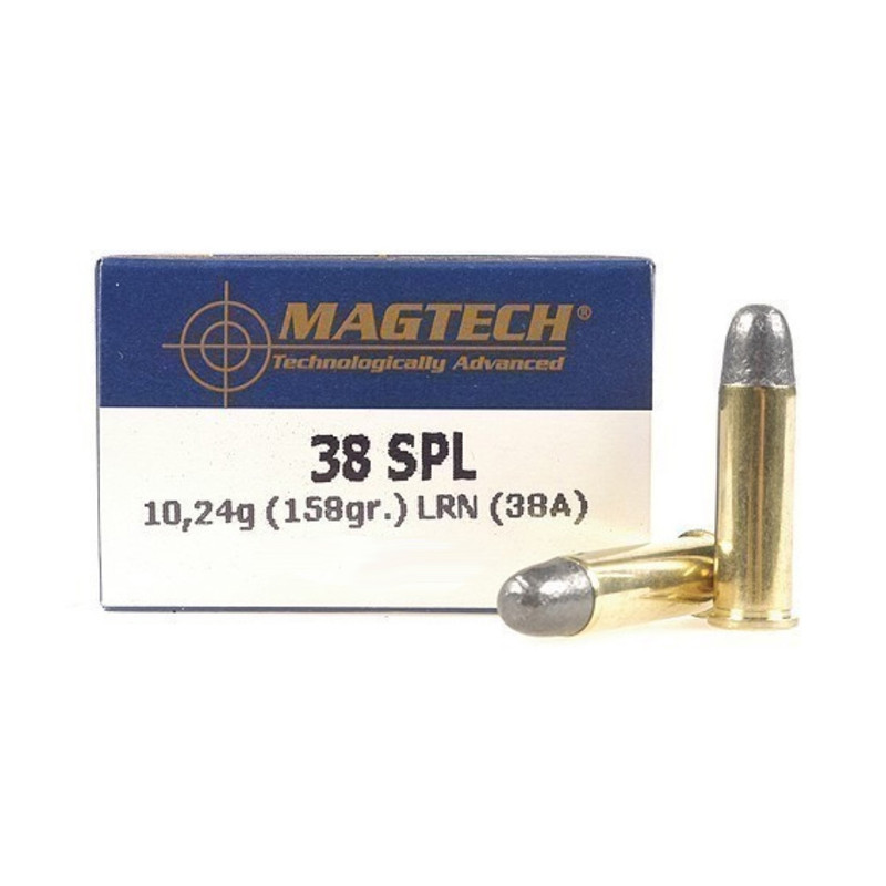 Magtech MAGTECH 38 Special 158 Grain LRN Ammo, 50 Round Box (38A)