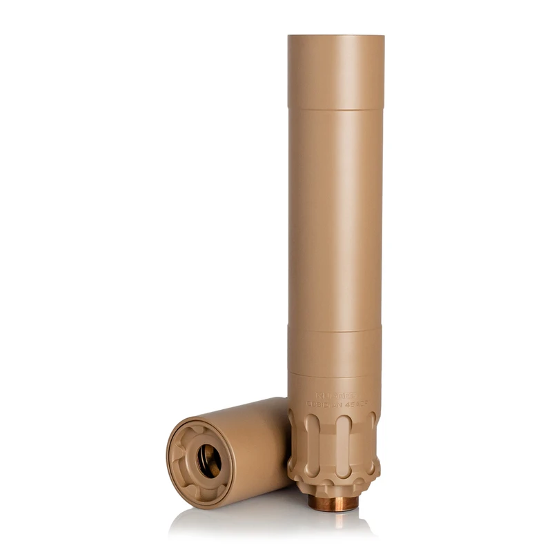 Rugged Suppressors RUGGED SUPPRESSORS OBSIDIAN45 45ACP 6.7x1.37in Flat Dark Earth Suppressor (OBSFDE45)