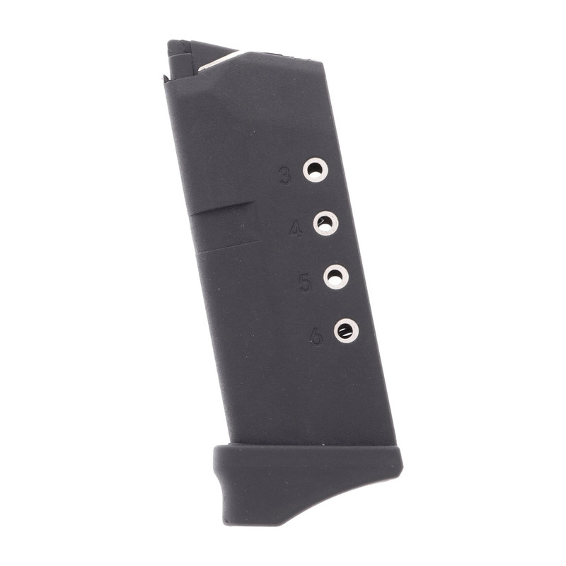 ProMag PROMAG Fits Glock 43 9mm 6rd Polymer Black Magazine (GLK-12)