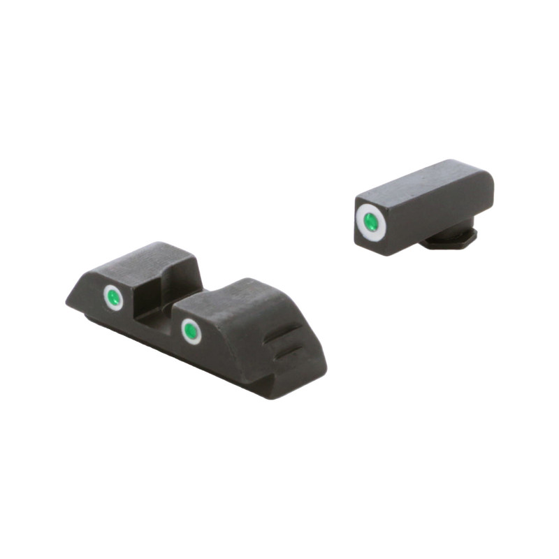 AmeriGlo AMERIGLO Classic 3 Dot Green Tritium Night Sight Set For Glock GEN5 17,19,19X,26,45 (GL-5113)
