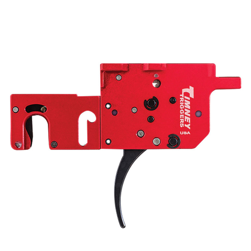 TIMNEY TRIGGERS 2-Stage Black/Red 8oz/1Lb Curved Trigger for Ruger Precision (650)