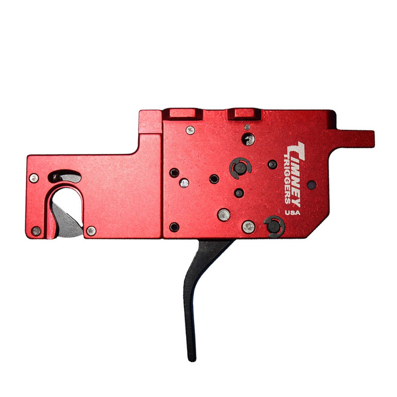 TIMNEY TRIGGERS 2-Stage Black/Red 8oz/1Lb Straight Trigger for RUGER Precision (650ST)