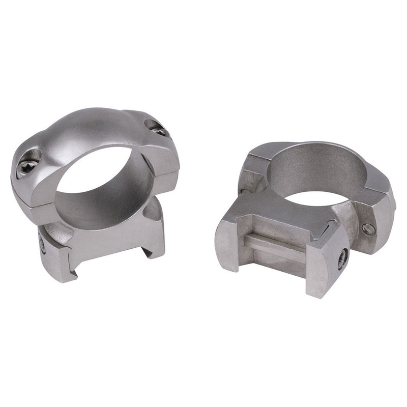 Weaver WEAVER Grand Slam Steel 1in High Silver Top Mount Rings (49322)