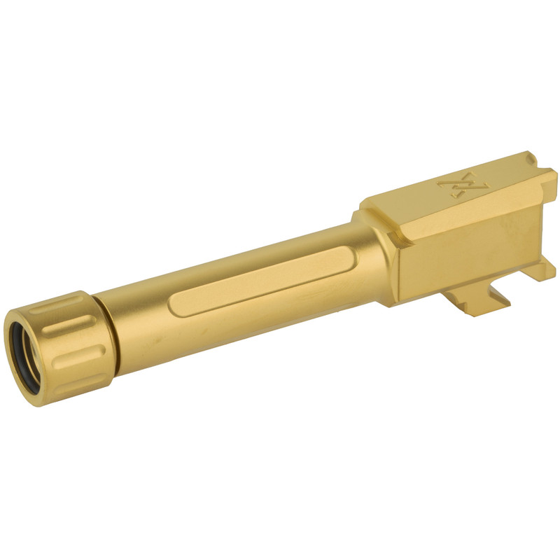 True Precision True Precision Barrel, 9MM, Gold Titanium Nitride, Threaded, Fits Springfield Armory Hellcat TP-SHCB-XTG