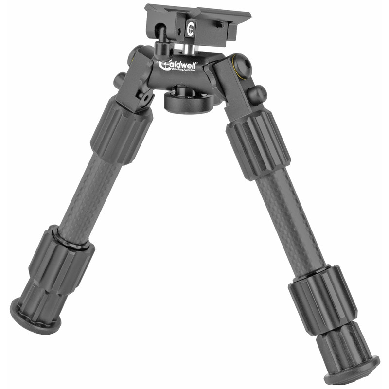 Caldwell Caldwell Accumax Swivel Stud Bipod, Carbon Fiber, 6"-9", Black 1092515