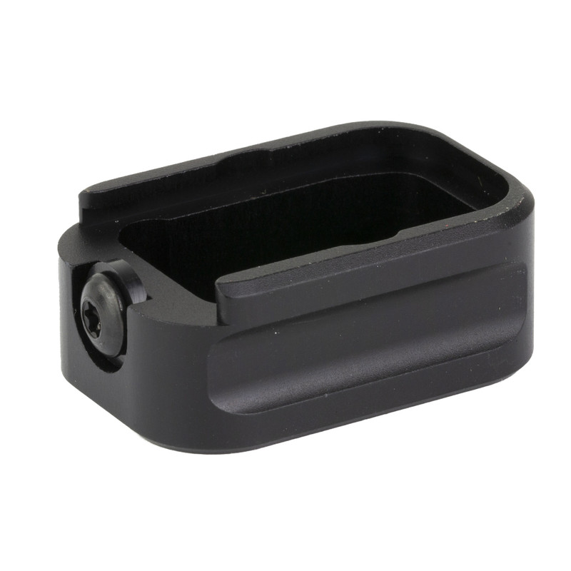 Warne Warne Scope Mounts Magazine Extension, Fits Glock 17/22, 9MM/.40 S&W, +3/+2, Black MEG17-3-2BLK