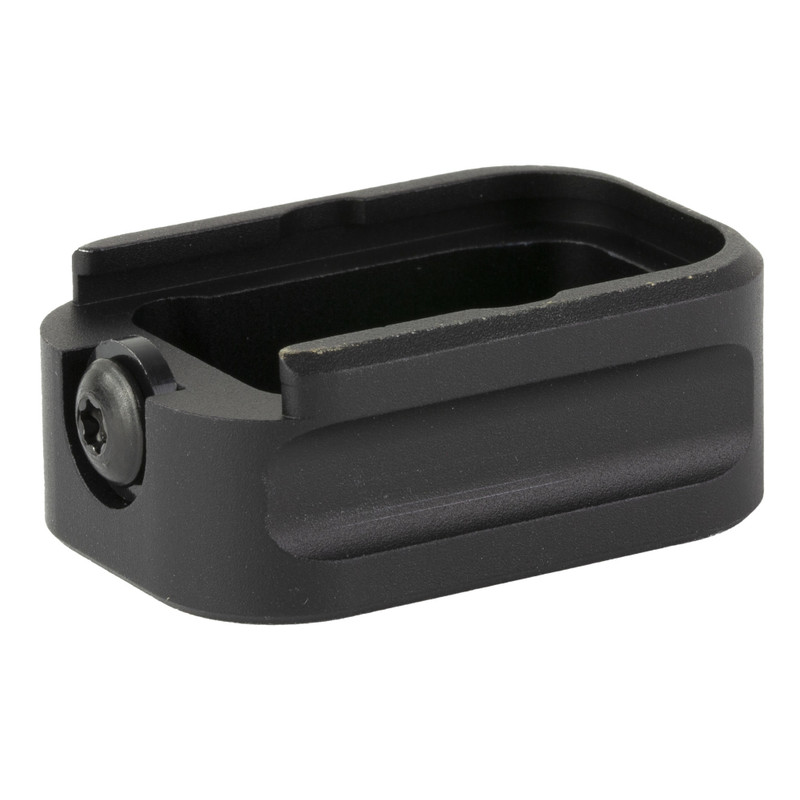 Warne Warne Scope Mounts Magazine Extension, Fits Glock 19/23, 9MM/.40 S&W, +3/+2, Black MEG19-3-2BLK