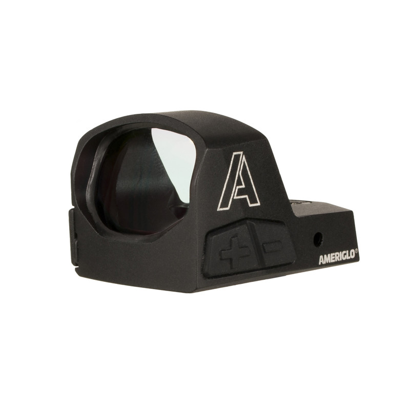 AmeriGlo AmeriGlo Haven, Red Dot, 5 MOA Dot, RMR Footprint, Includes AmeriGlo Glock Optic Compatible Iron Sights (GL-524), Black HVN04