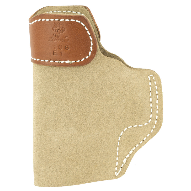 DeSantis DeSantis Gunhide Sof-Tuck Inside The Pant Holster, Fits Glock 26/27 Walther PPS 380, Right Hand, Tan Leather 106NAE1Z0