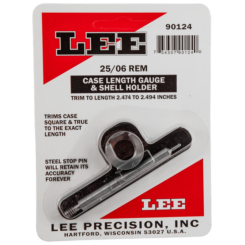 Lee Lee 90124 Case Length Gauge w/ Shell Holder 2 Piece 25-06 Remington