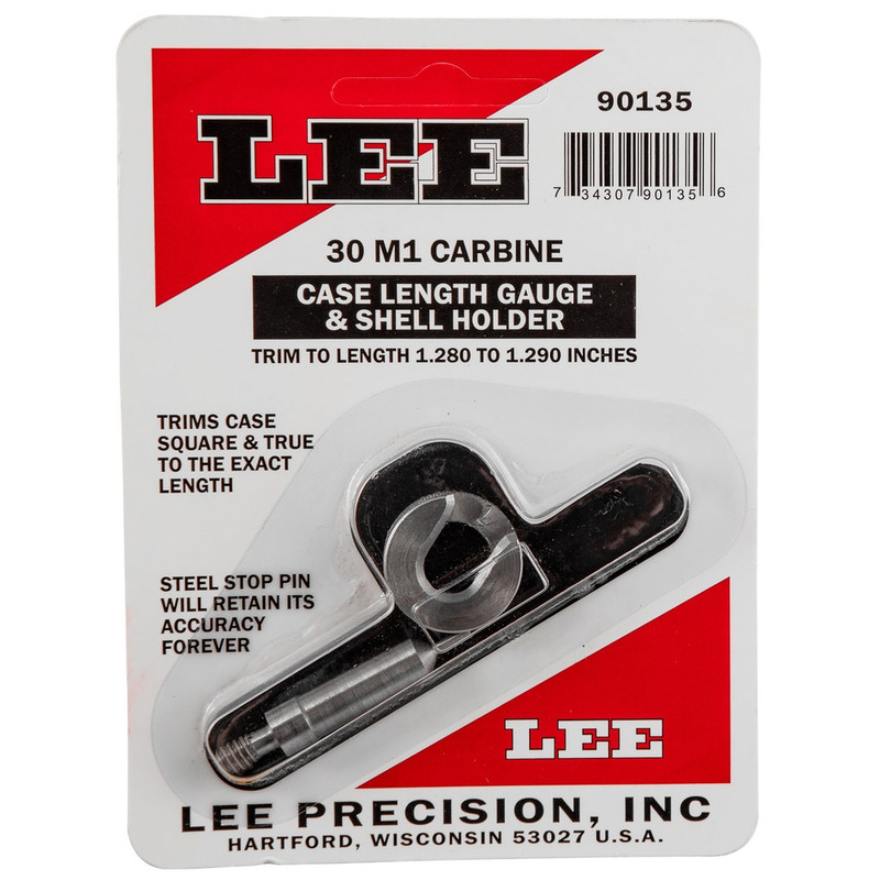 Lee Lee 90135 Case Length Gauge w/ Shell Holder 2 Piece 30 M1 Carbine