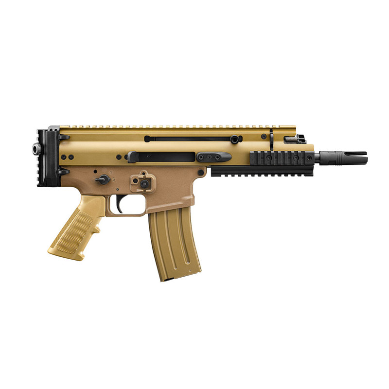 FN America FN SCAR 15P 5.56x45mm NATO 7.5in 30rd Flat Dark Earth Semi-Automatic Pistol (38-101241)