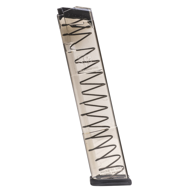 Elite Tactical Systems Elite Tactical Systems Group Magazine, 40S&W, 24 Rounds, Fits Glock 23/22/34, Clear GLK-22-170
