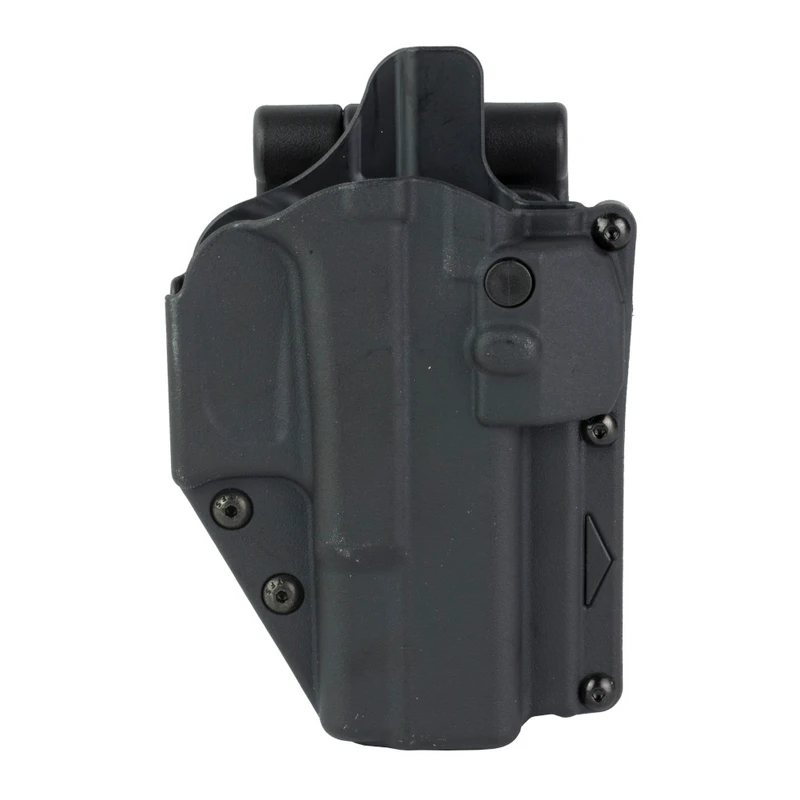 Rapid Force Rapid Force Rapid Force Level II Slim, Outside the Waistband Holster, Fits Glock 19/23/19x/45, Quick Detach System, Polymer, Black R2-LB-0057-R-B-L0-D