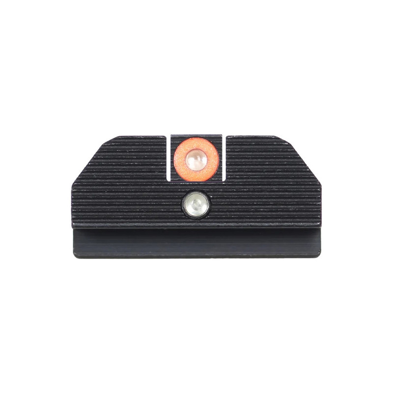 Night Fision NIGHT FISION ACCUR8 Glock 17/19/34 Orange Front Ring, Black Ring One-Dot Rear Night Sight Set (GLK-001-015-OGZG)