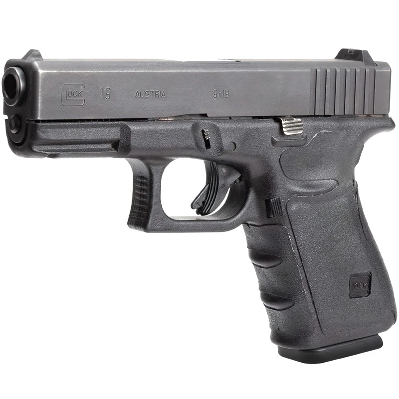 Hogue HOGUE Wrapter Rubber Adhesive Grain Texture Black Grip For Glock 17/17MOS/22/31/34/34MOS/35/35MOS Small Frame Full Size Generation 4 Small Backstrap (17140)