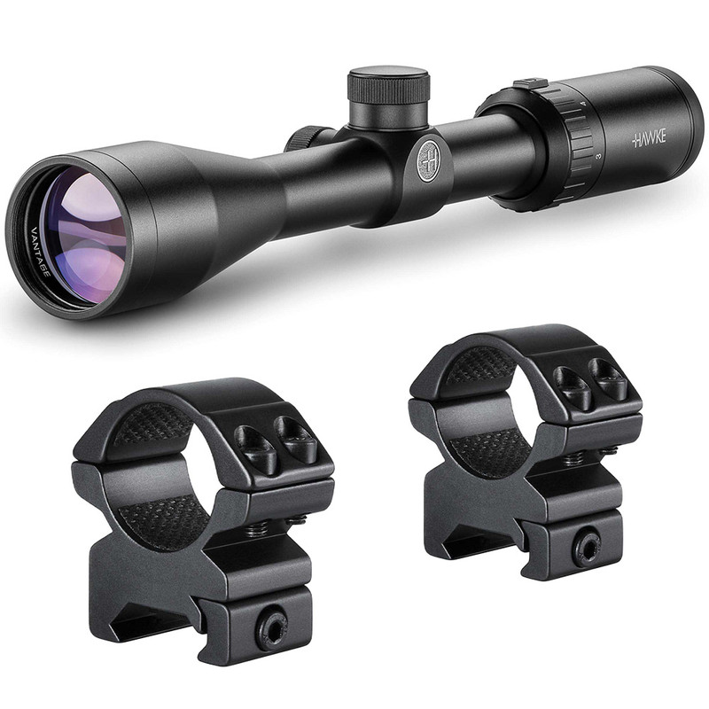 Hawke HAWKE Vantage 3-9x40 1in 30/30 Reticle Riflescope With Matchmount 1in 2PC Double Screw Mounts