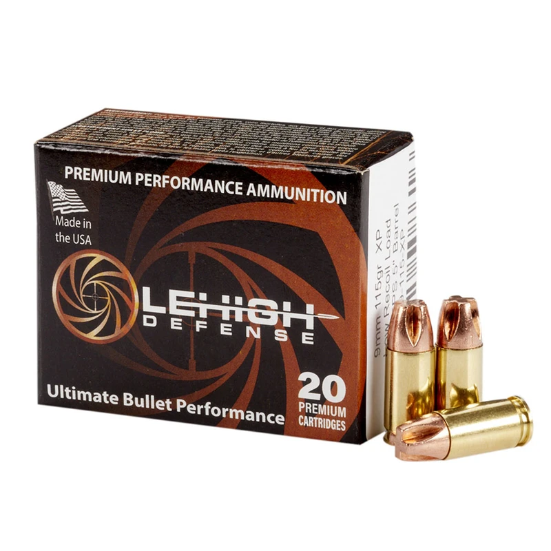 Wilson Combat WILSON COMBAT 9mm 115gr Lehigh Defense XP 20/Box Handgun Ammo (LA9-115-XP)