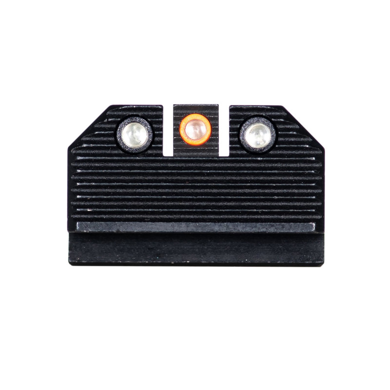 Night Fision NIGHT FISION Optics Ready Stealth For Glock 43/43x w/ 507k Orange Front Ring And Black Rear Rings Night Sight Set (GLK-003-290-297-OGZG)