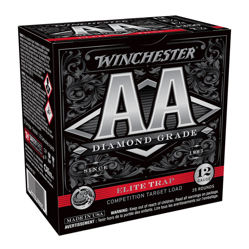 Winchester Ammo WINCHESTER AMMO AA Diamond Grade Elite Trap 12ga 2.75in 1-1/8oz #7.5 25rd/Box Shotshell (AADGHA127)