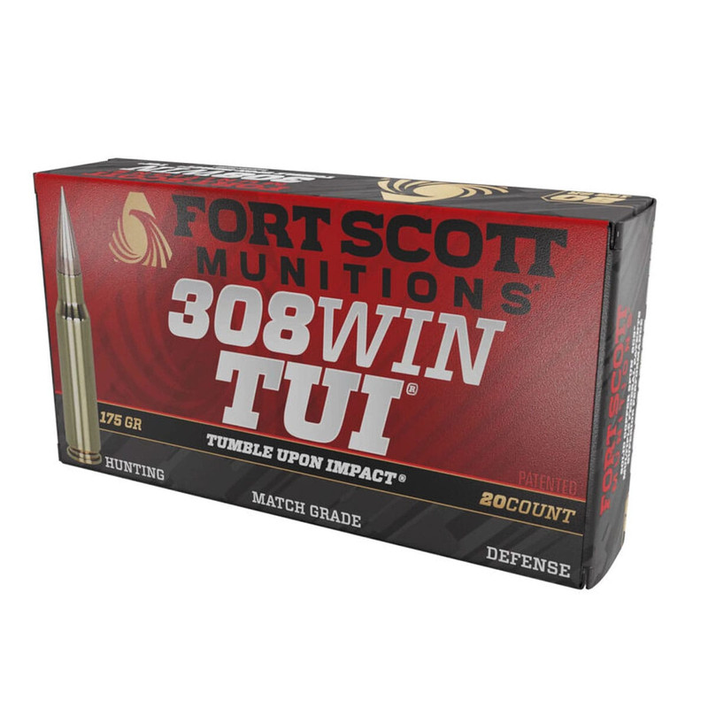 Fort Scott Munitions FORT SCOTT MUNITIONS .308 Win TUI 175Gr SCS 20rd Box Ammo (308-175-SCV2)