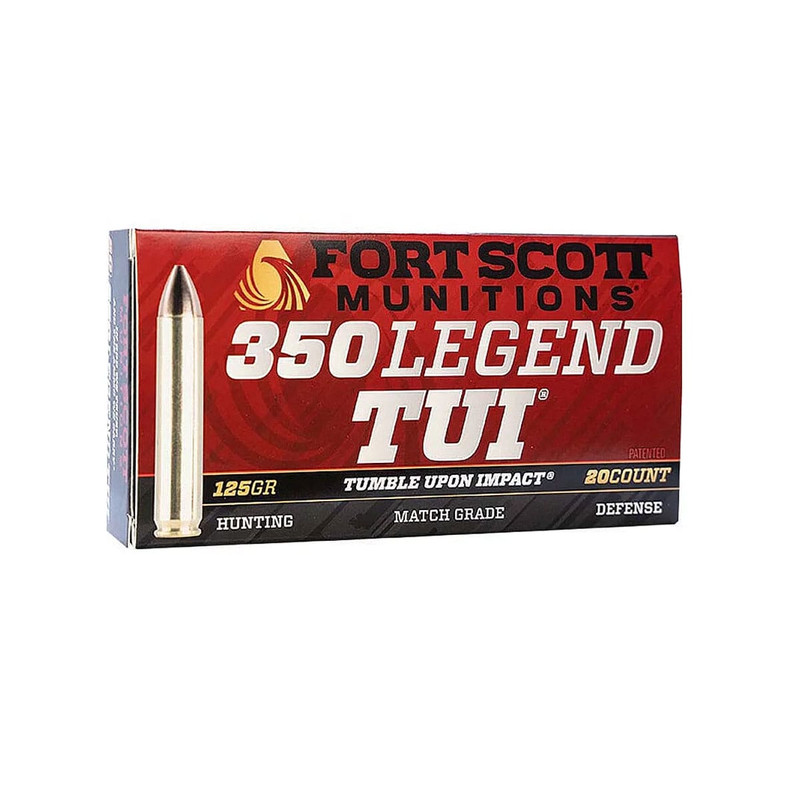 Fort Scott Munitions FORT SCOTT MUNITIONS .350 Legend TUI 125Gr SCS 20rd Box Ammo (350-125-SCV)
