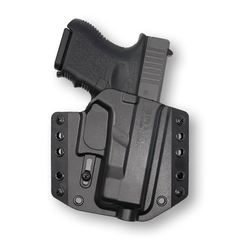 Bravo Concealment BRAVO CONCEALMENT OWB BCA 3.0 RH Black Holster for Glock 26, 27, 33 (BC10-1003)
