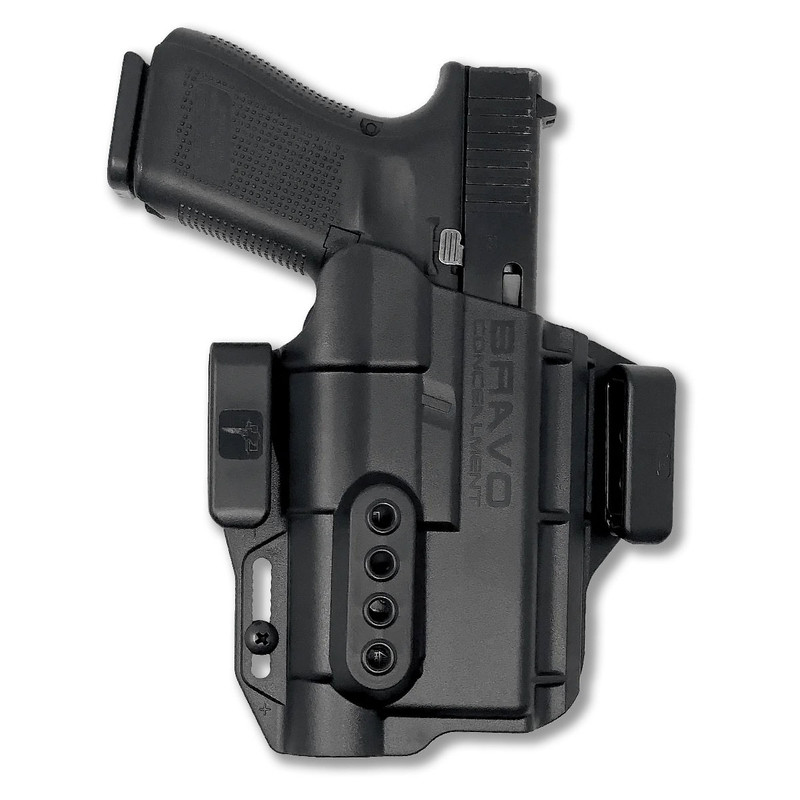 Bravo Concealment BRAVO CONCEALMENT IWB Torsion 3.0 Light Bearing RH Black Holster for Glock 19, 23, 32, 17, 22, 31 / TLR-1 HL (BC40-1004)