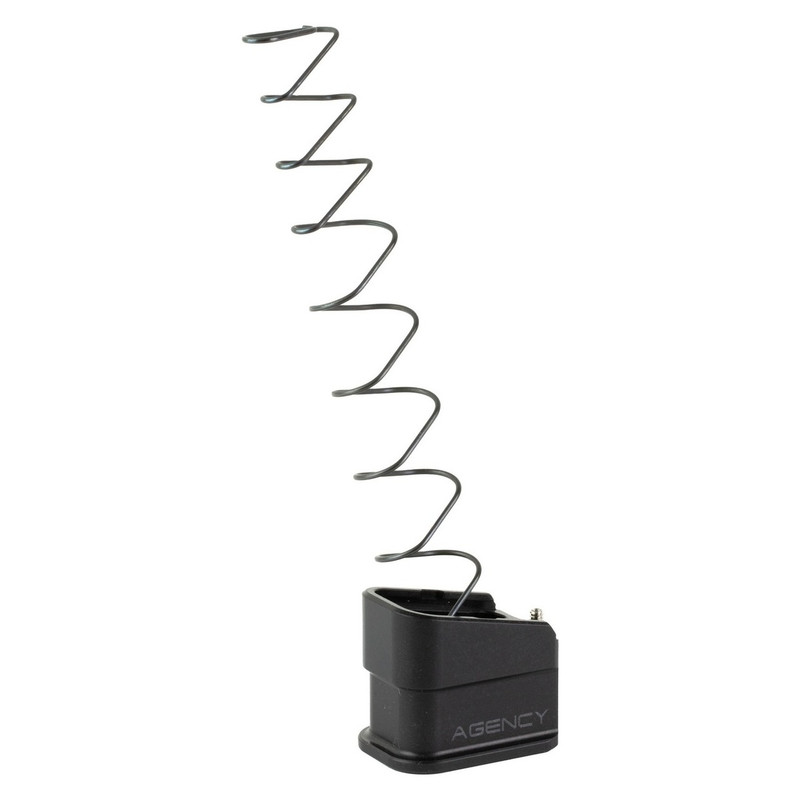 Agency Arms AGENCY ARMS 9mm Anodized Black Aluminum +5 Magazine Extension for Glock 19 (AGEA-BP-G19-BLK)