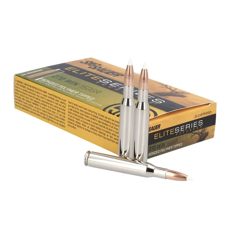 Sig Sauer SIG SAUER Elite Accubond .270 Win 150Gr PTBT 20rd Box Ammo (E270AB150-20)
