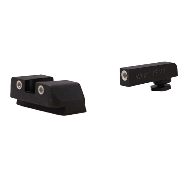 Williams Gun Sight WILLIAMS Triton Classic Series White Night Sights for Glock 17, 19/19x, 22, 23, 24, 26, 27, 33, 34, 35, 37, 38, 39, 45 (694293)