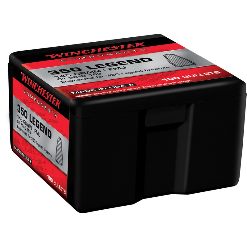 WINCHESTER AMMO 350 Legend FMJ 145gr 100rd/Box Bullets (WB350M145X)
