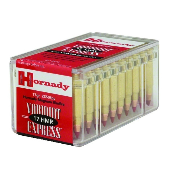 Hornady HORNADY Rimfire Varmint Express 17 HMR 20 Grain XTP Ammo, 50 Round Box (83172)