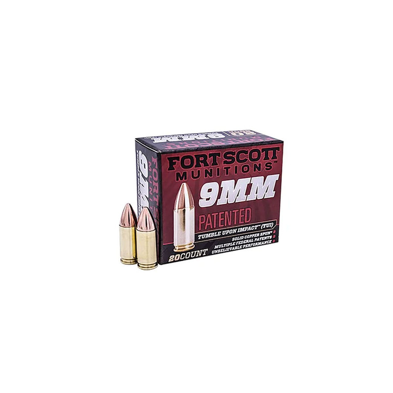 Fort Scott Munitions FORT SCOTT MUNITIONS 9mm TUI 115Gr SCS 20rd Box Ammo (9MM-115-SCV)