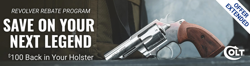 Get a $100 Consumer Rebate on select Colt firearms!