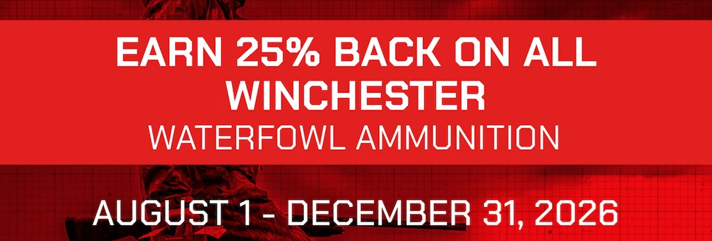 Earn Up to $150 Back on Winchester Ammunition between August 1 and December 31, 2026 