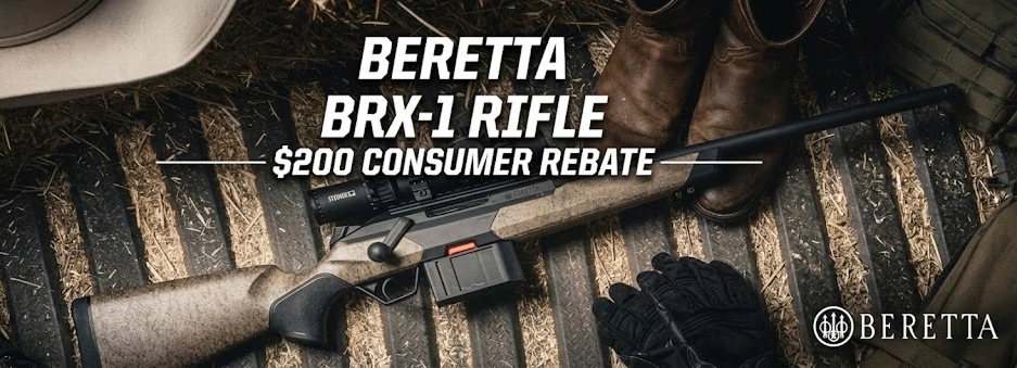 Get Up to $300 Back on Any Beretta BRX1 Model between September 1 and October 31, 2026