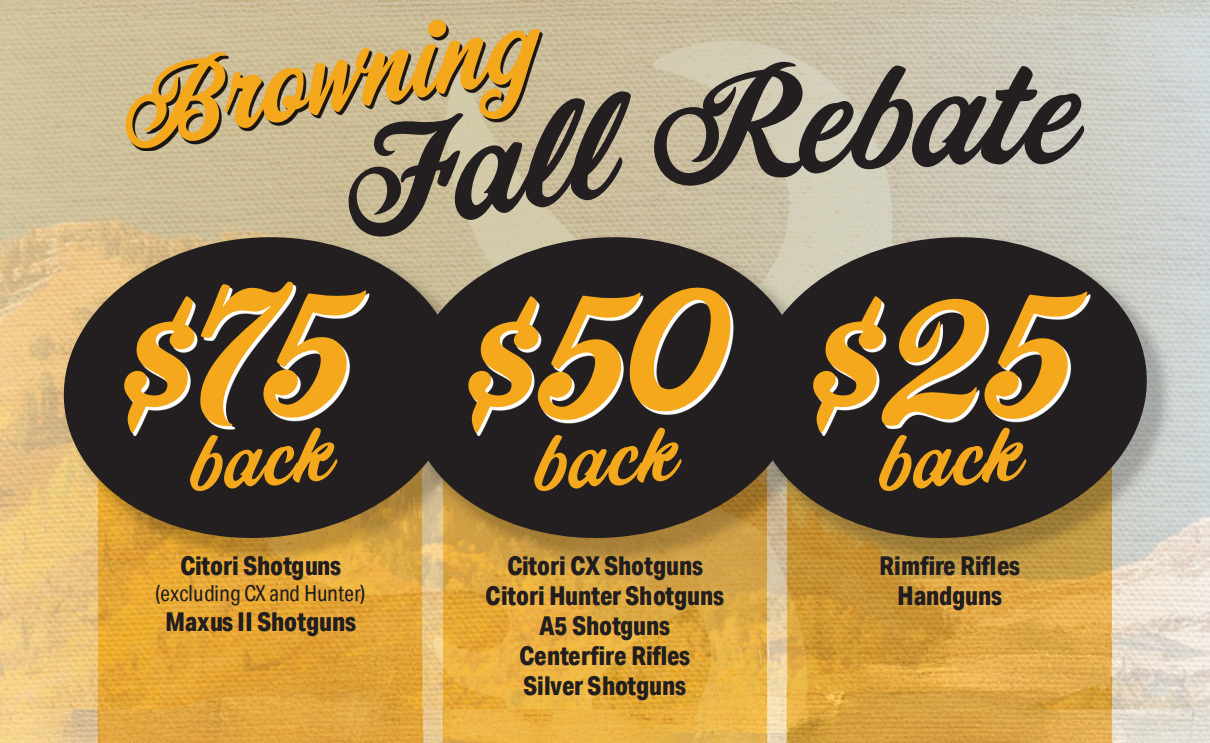 browning fall rebate