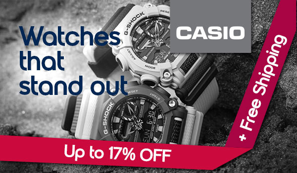 CASIO on sale - enjoy up to 17% OFF watches and get free shipping