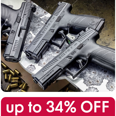 Get up to 38% OFF CZ shotguns, pistols, and rifles. Limited-time deals on trusted firearms