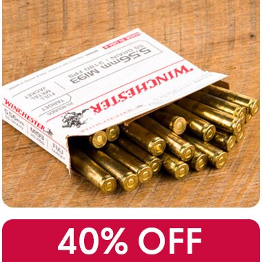 40% OFF WINCHESTER USA 5.56mm 55 Grain FML 20rd Box Rifle Ammo - $11.99 now